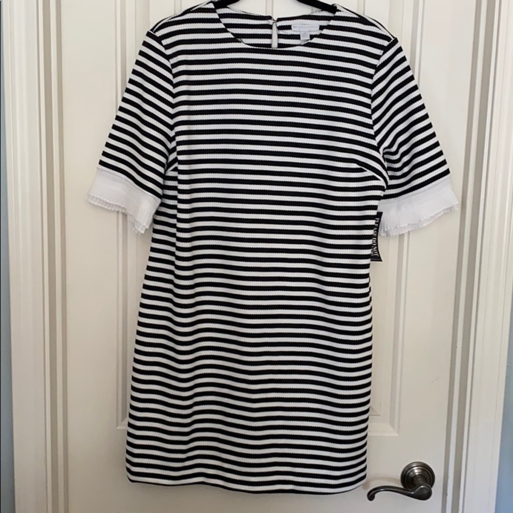 Black and White Sheath Dress